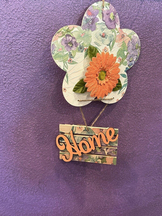 Wooden Wall Hanging - Picture - Home Decor Decoupaged Home Shabby Chic - Stylin Spirit