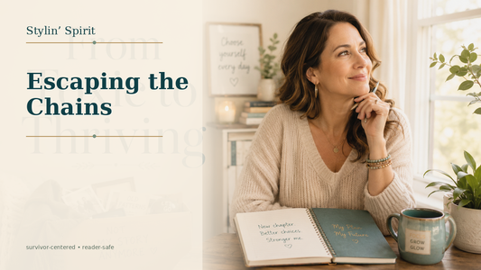 Reader-centered hero image for Escaping the Chains: Achieving Financial Freedom After an Abusive Relationship, showing a parent with paperwork in a private, grounded home setting.