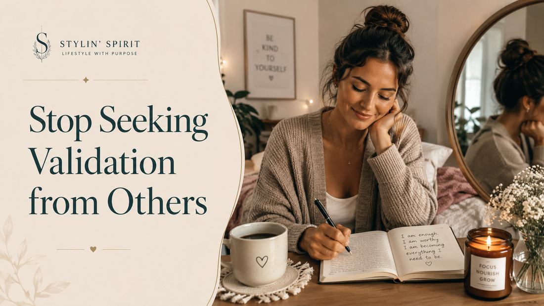Reader-centered hero image for Unlocking Your True Worth, showing a woman reconnecting with self-worth in a calm, non-intimidating home setting.