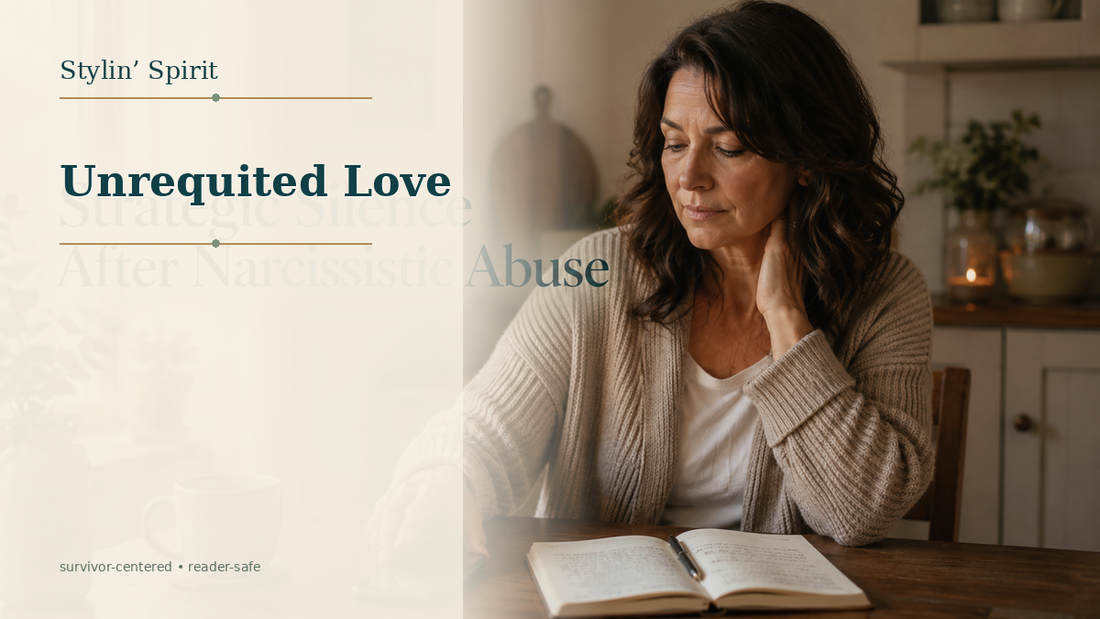 Reader-centered hero image for Unrequited Love: How to Heal When Love Is One-Sided, showing a real woman in a calm home setting, reflective and self-advocating.