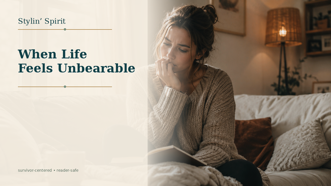 Stylin’ Spirit hero image: When Life Feels Unbearable: Finding One Next Step
