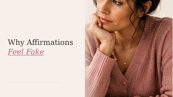 Why Affirmations Feel Fake: How to Work With Your Mind Instead of Against It