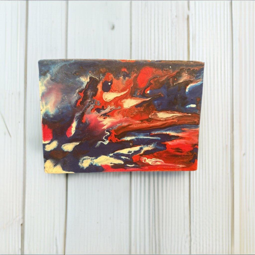 5x7 Canvas Refrigerator Magnet Red White Blue Patriotic Themed - Stylin Spirit