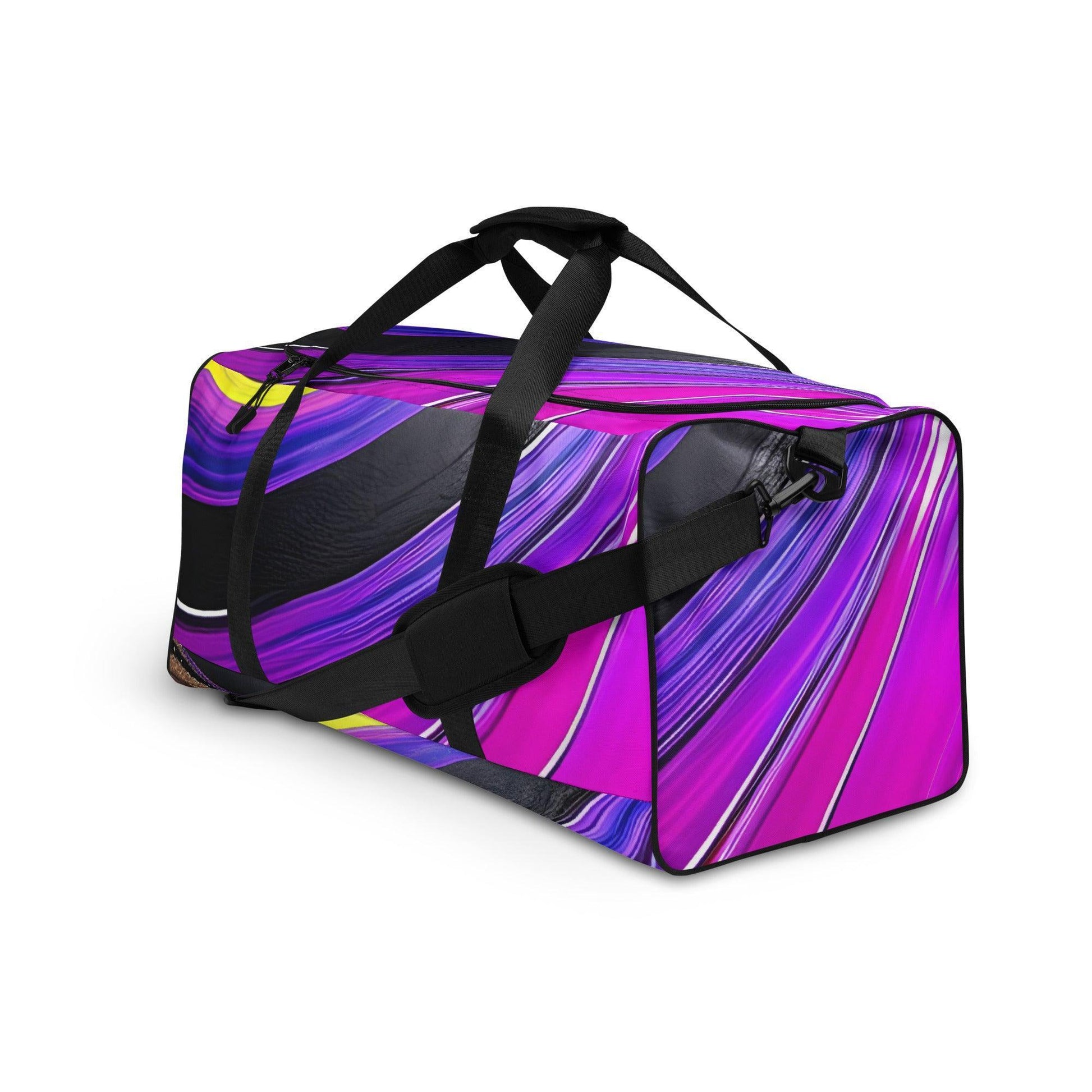 Duffle bag - Purple Paint Pour - Stylin Spirit