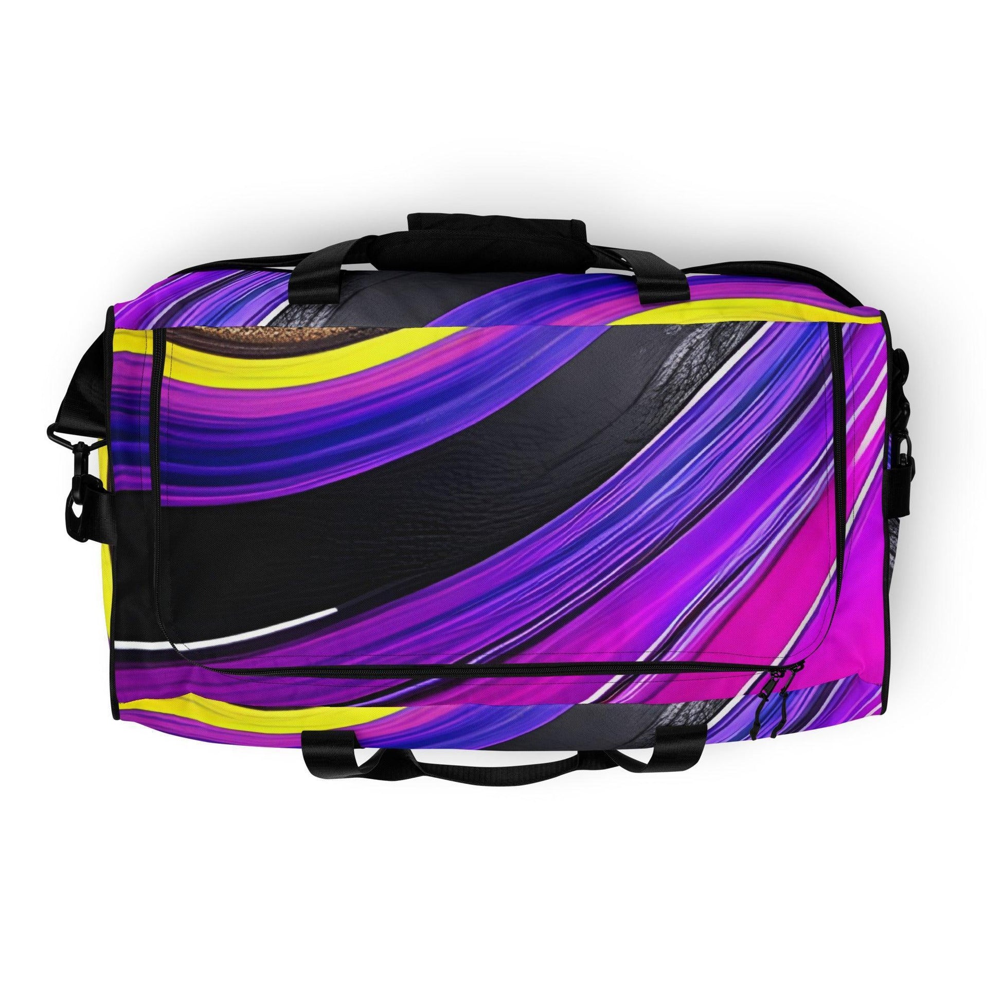 Duffle bag - Purple Paint Pour - Stylin Spirit