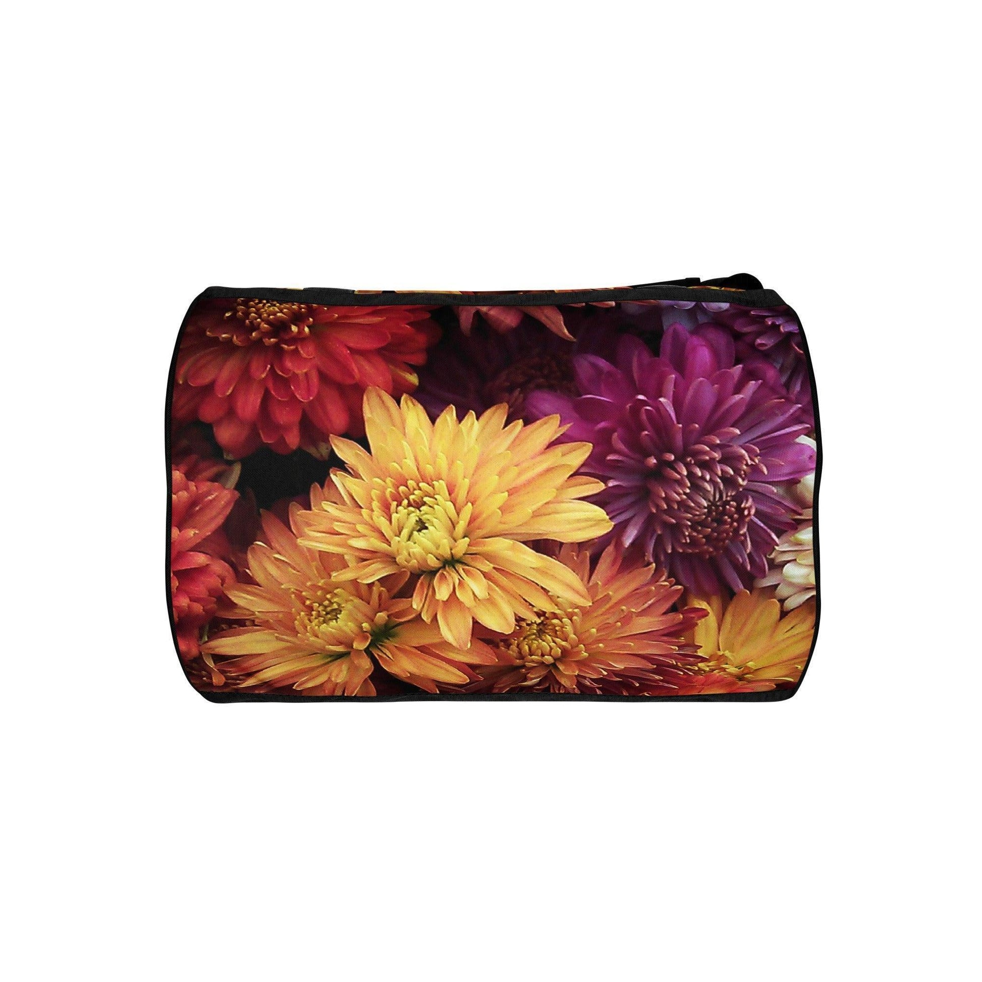 All-over print gym bag - Fall Flowers - Stylin Spirit