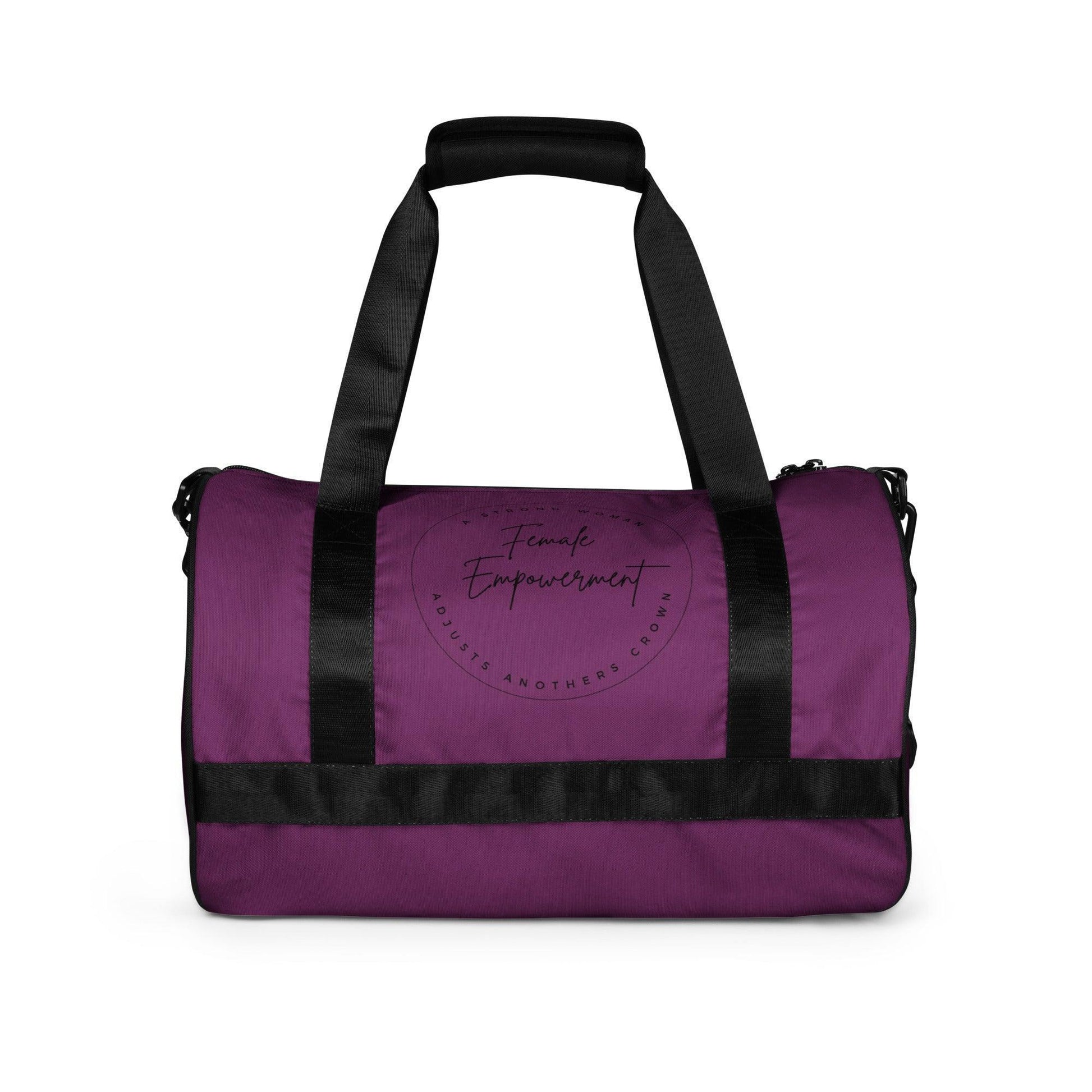 All-over print gym bag - Purple - Female Empowerment - Stylin Spirit