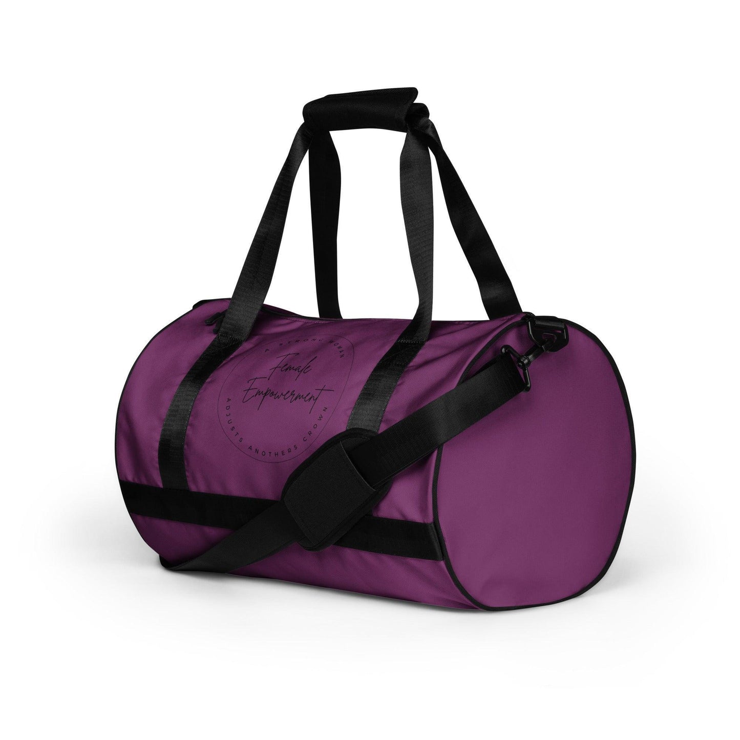 All-over print gym bag - Purple - Female Empowerment - Stylin Spirit