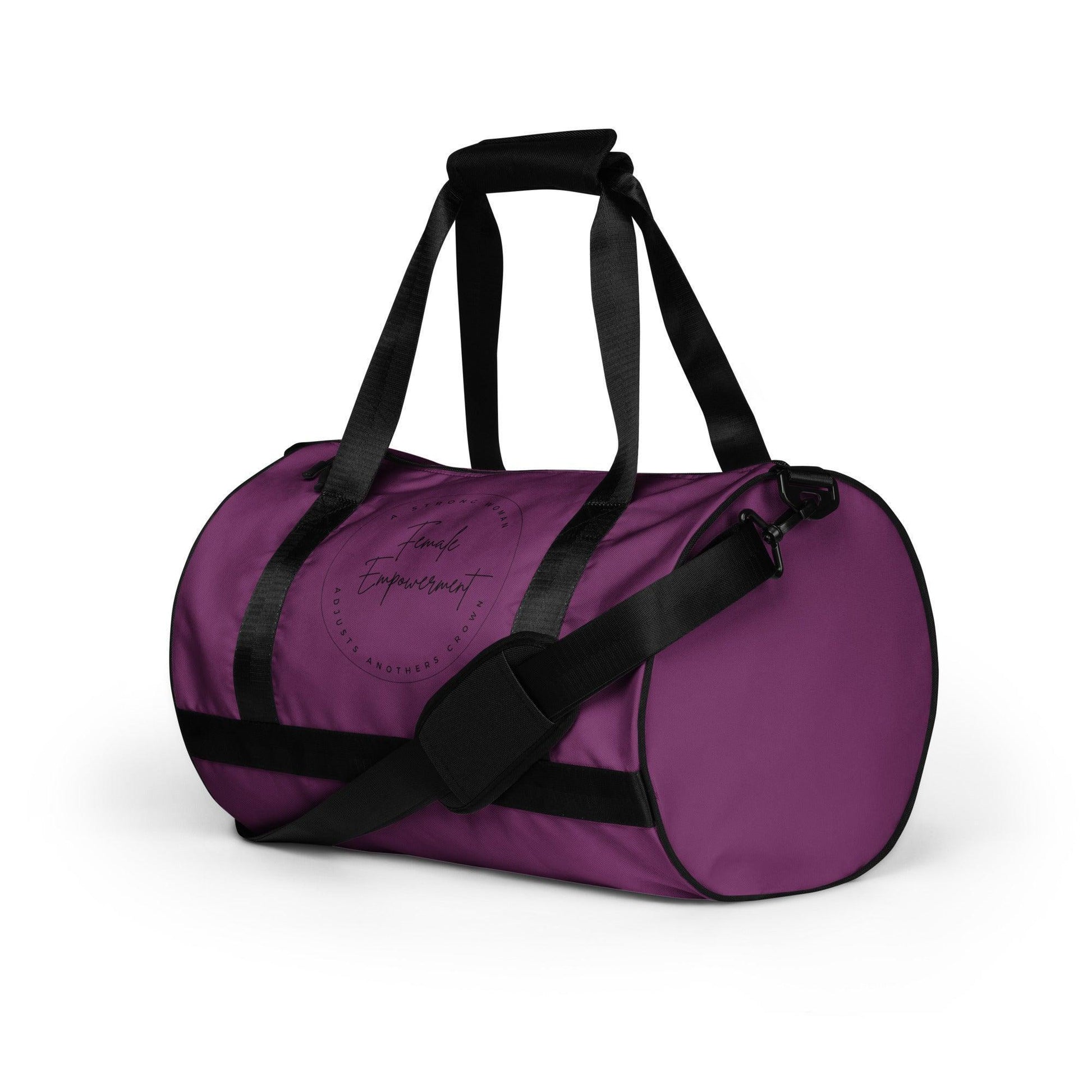 All-over print gym bag - Purple - Female Empowerment - Stylin Spirit