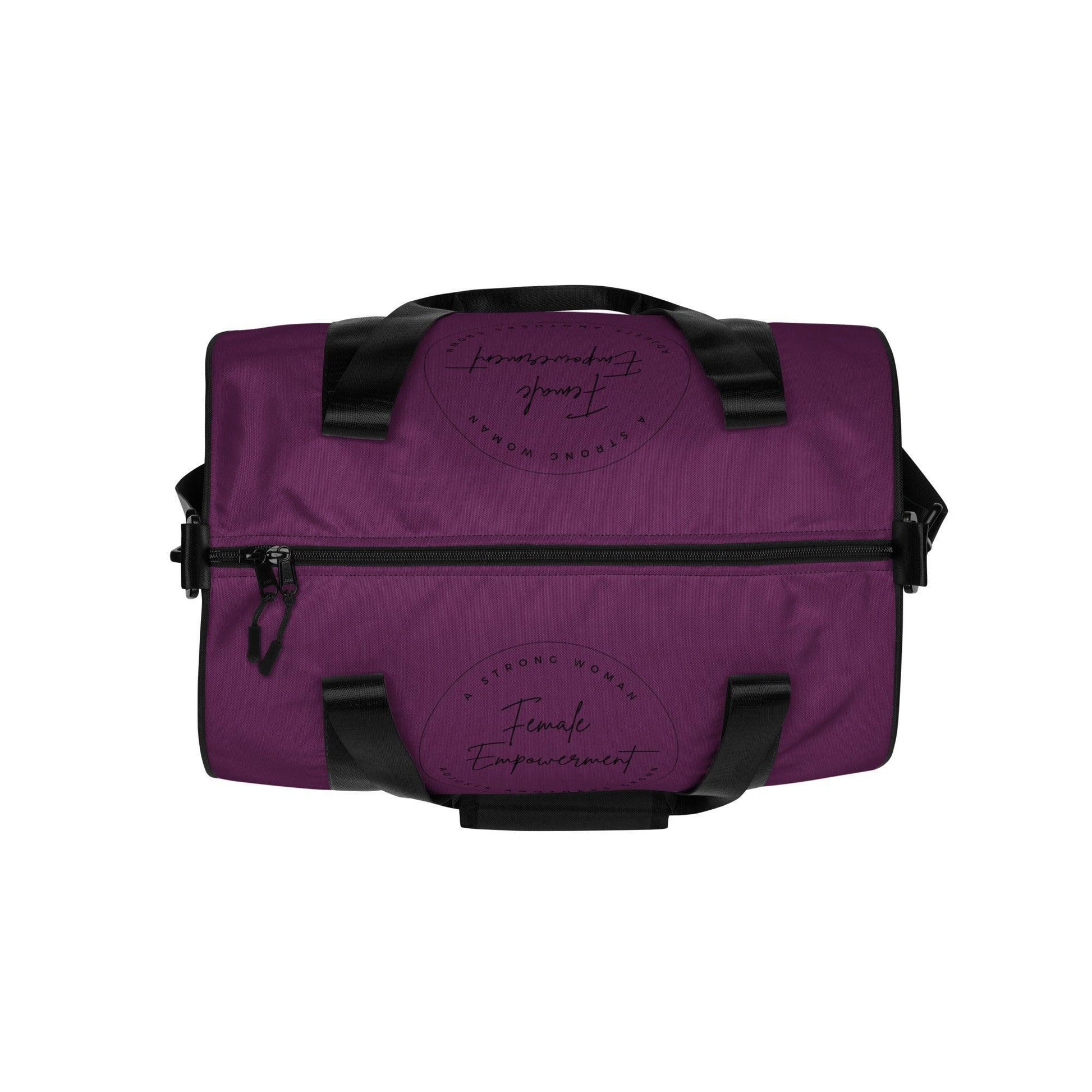All-over print gym bag - Purple - Female Empowerment - Stylin Spirit