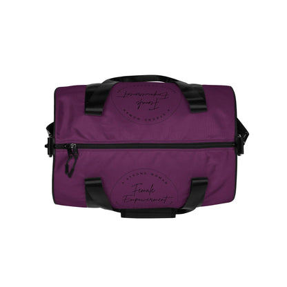 All-over print gym bag - Purple - Female Empowerment - Stylin Spirit