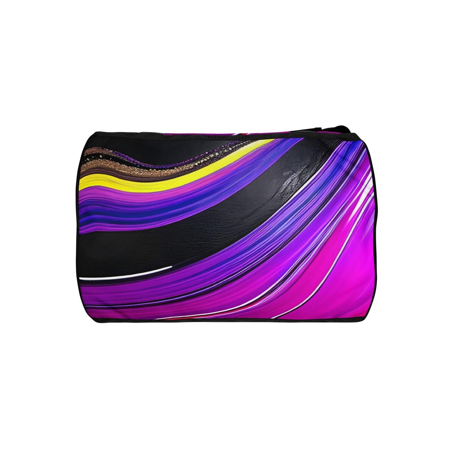 All-over print gym bag - Purple Paint Pour - Stylin Spirit
