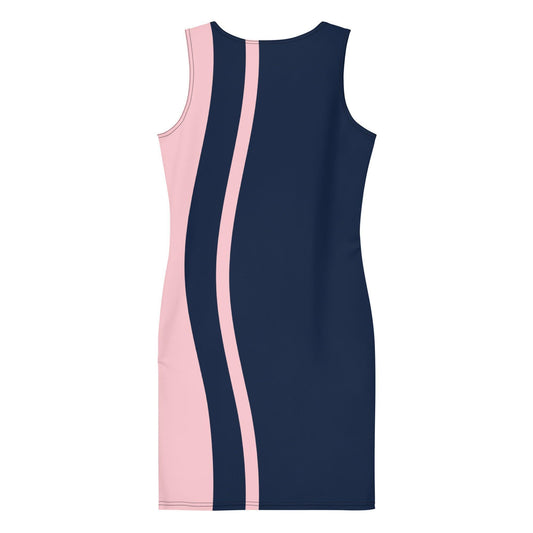 Bodycon dress - Pink & Blue - Stylin Spirit