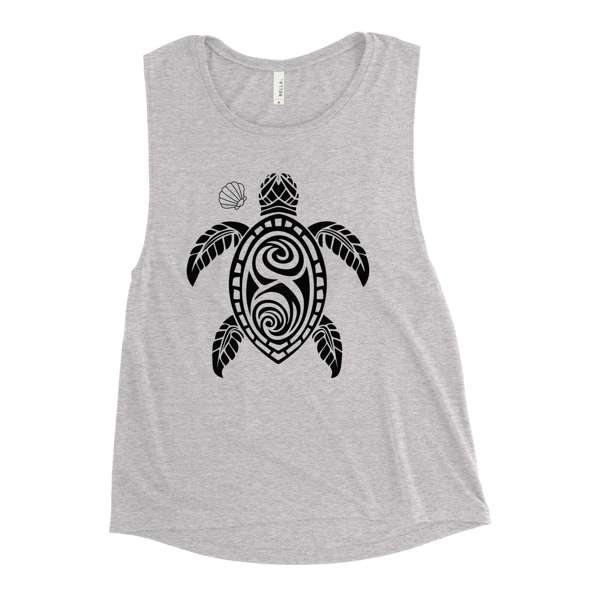 Ladies’ Muscle Tank - Turtle - Stylin Spirit