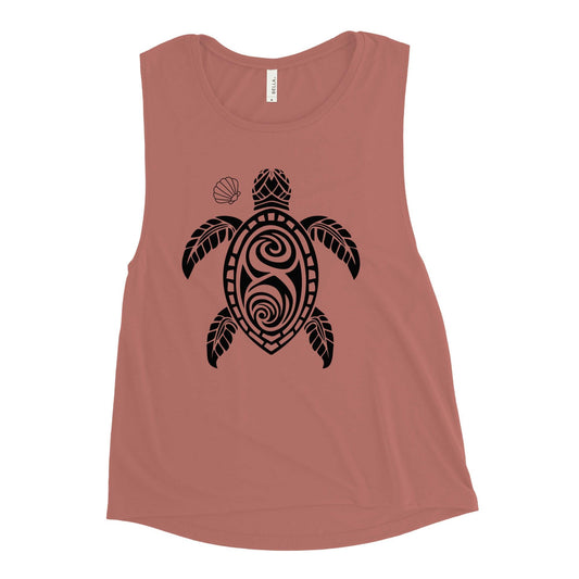 Ladies’ Muscle Tank - Turtle - Stylin Spirit