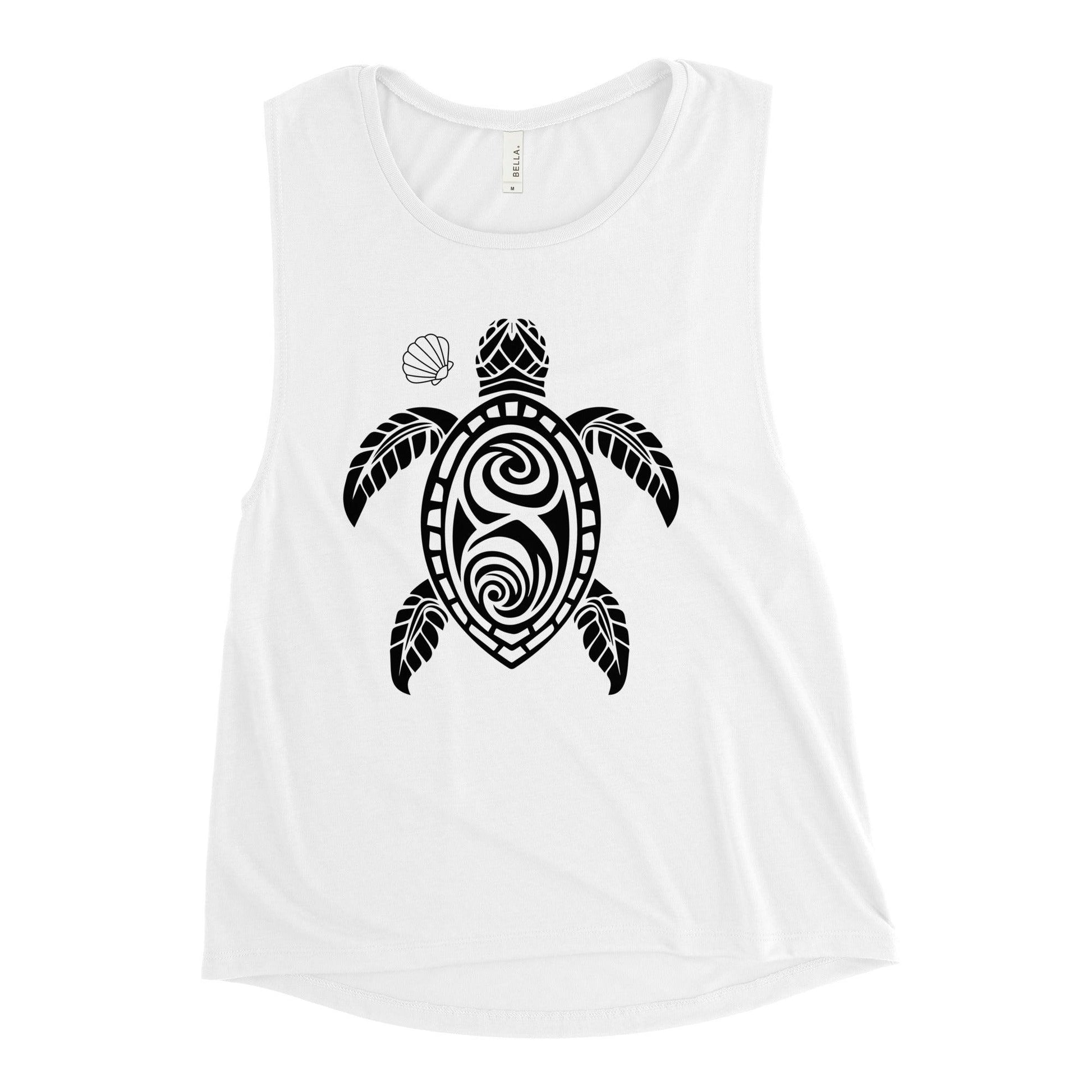 Ladies’ Muscle Tank - Turtle - Stylin Spirit