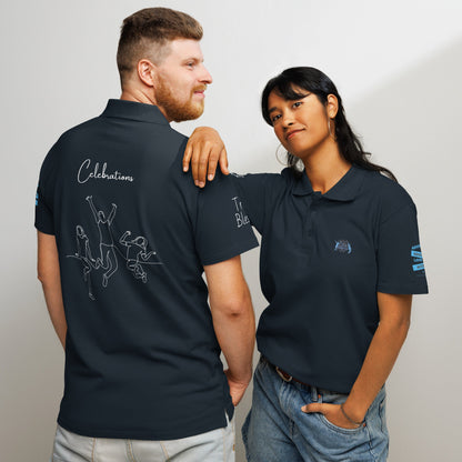Premium pique polo shirt - Celebrations - Autism Awareness! - Stylin Spirit