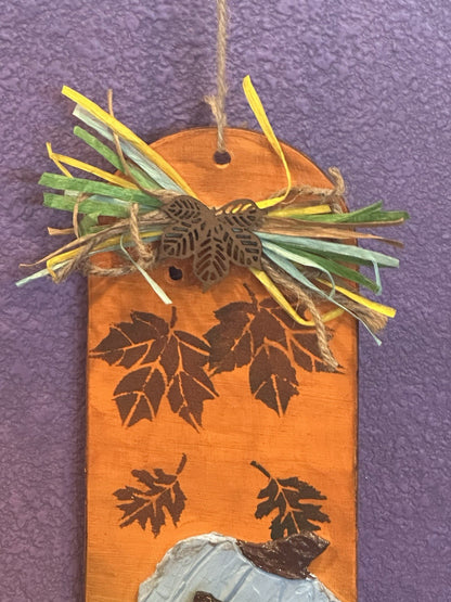 Fall Pumpkin Door Or Wall Hanging Art Thanksgiving