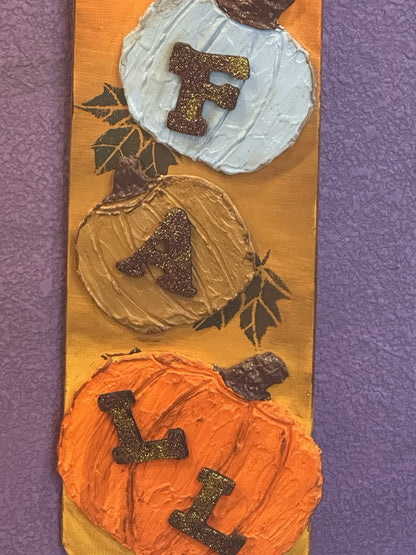 Fall Pumpkin Door Or Wall Hanging Art Thanksgiving