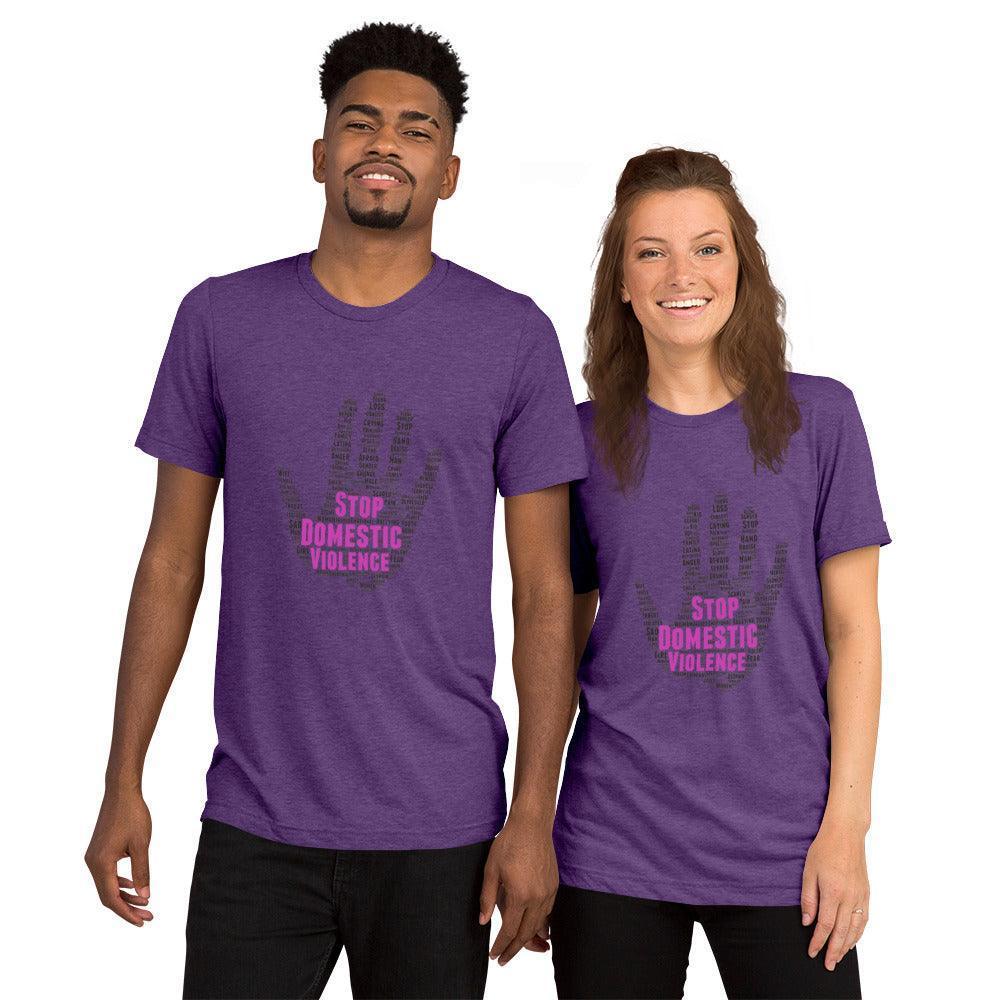 Short sleeve t-shirt - Stop Domestic Violence - Stylin Spirit