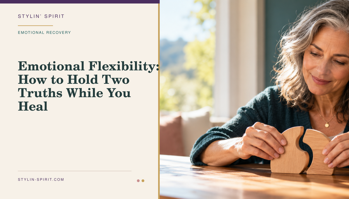 Stylin’ Spirit hero image for Emotional Flexibility: How to Hold Two Truths While You Heal.