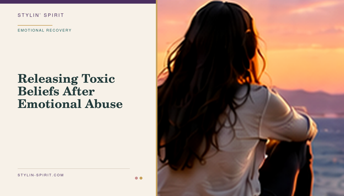 Stylin’ Spirit hero image for Releasing Toxic Beliefs After Emotional Abuse.