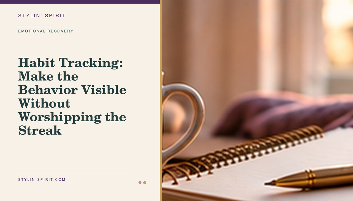 Stylin’ Spirit hero image for Habit Tracking: Make the Behavior Visible Without Worshipping the Streak.