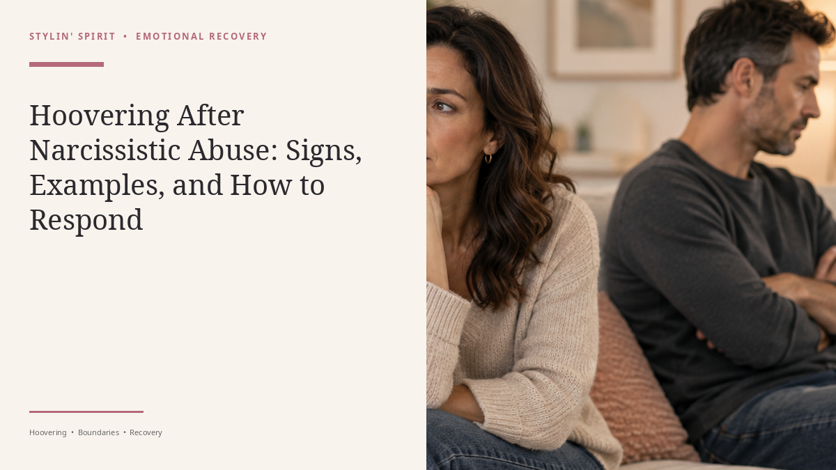 Stylin’ Spirit hero image for Hoovering After Narcissistic Abuse: Signs, Examples, and How to Respond.