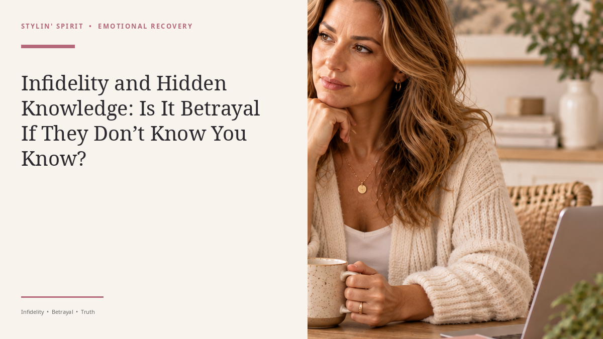 Stylin’ Spirit hero image for Infidelity and Hidden Knowledge: Is It Betrayal If They Don’t Know You Know?