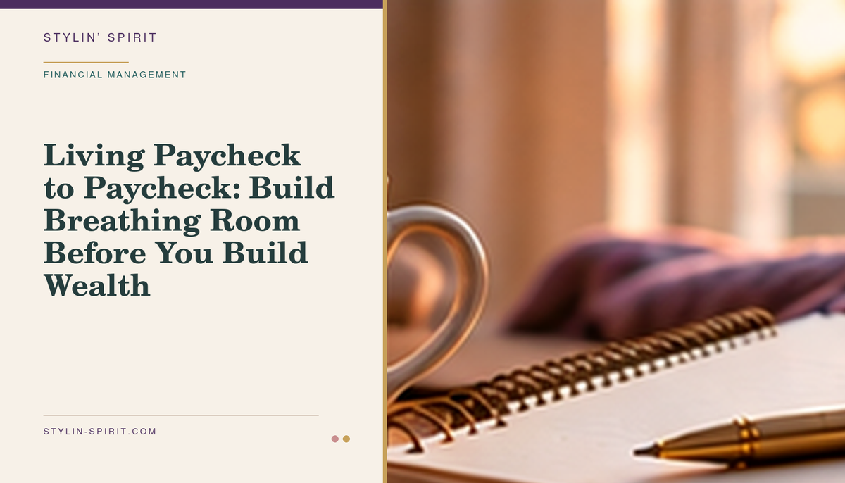 Stylin’ Spirit hero image for Living Paycheck to Paycheck: Build Breathing Room Before You Build Wealth.