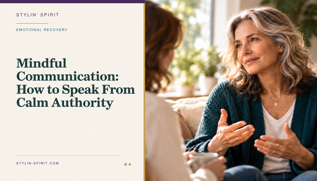 Stylin’ Spirit hero image for Mindful Communication: How to Speak From Calm Authority.