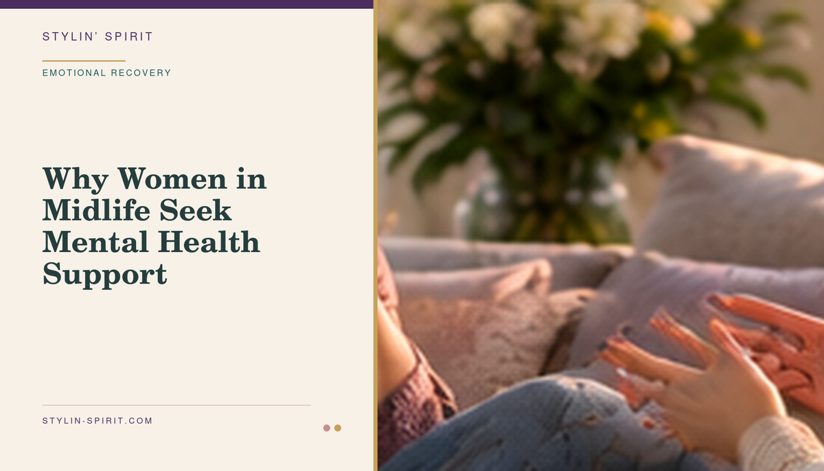 Stylin’ Spirit hero image for Why Women in Midlife Seek Mental Health Support.