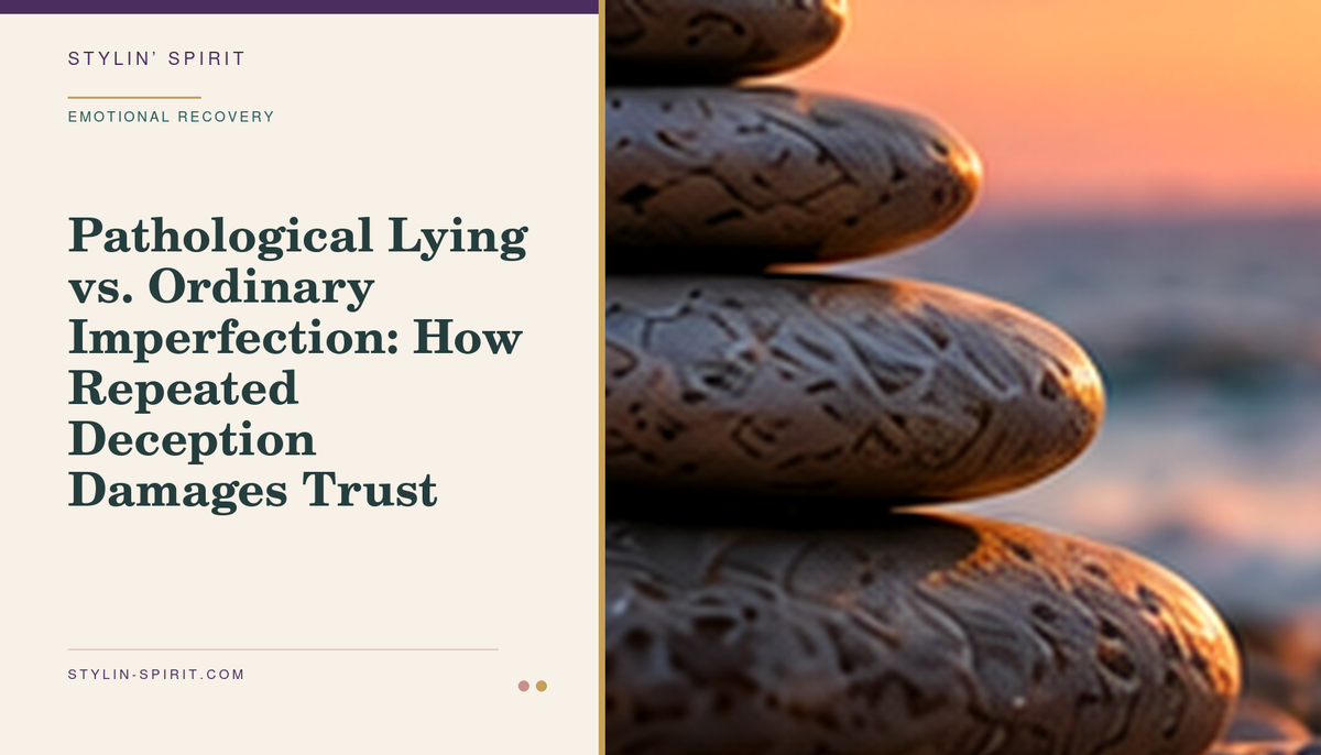 Stylin’ Spirit hero image for Pathological Lying vs. Ordinary Imperfection: How Repeated Deception Damages Trust.