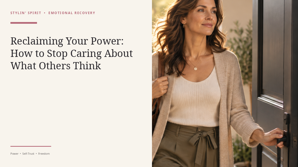 Stylin’ Spirit hero image for Reclaiming Your Power: How to Stop Caring About What Others Think.