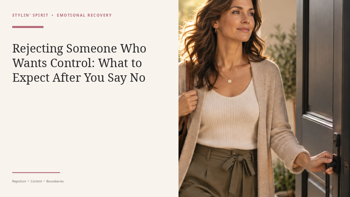 Stylin’ Spirit hero image for Rejecting Someone Who Wants Control: What to Expect After You Say No.