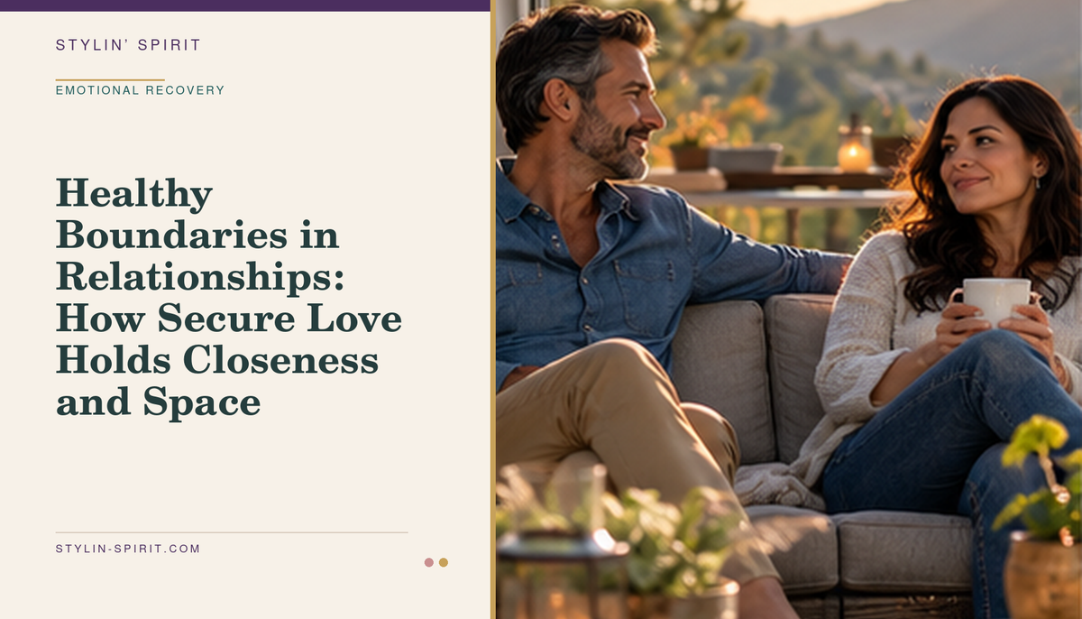 Stylin’ Spirit hero image for Healthy Boundaries in Relationships: How Secure Love Holds Closeness and Space.