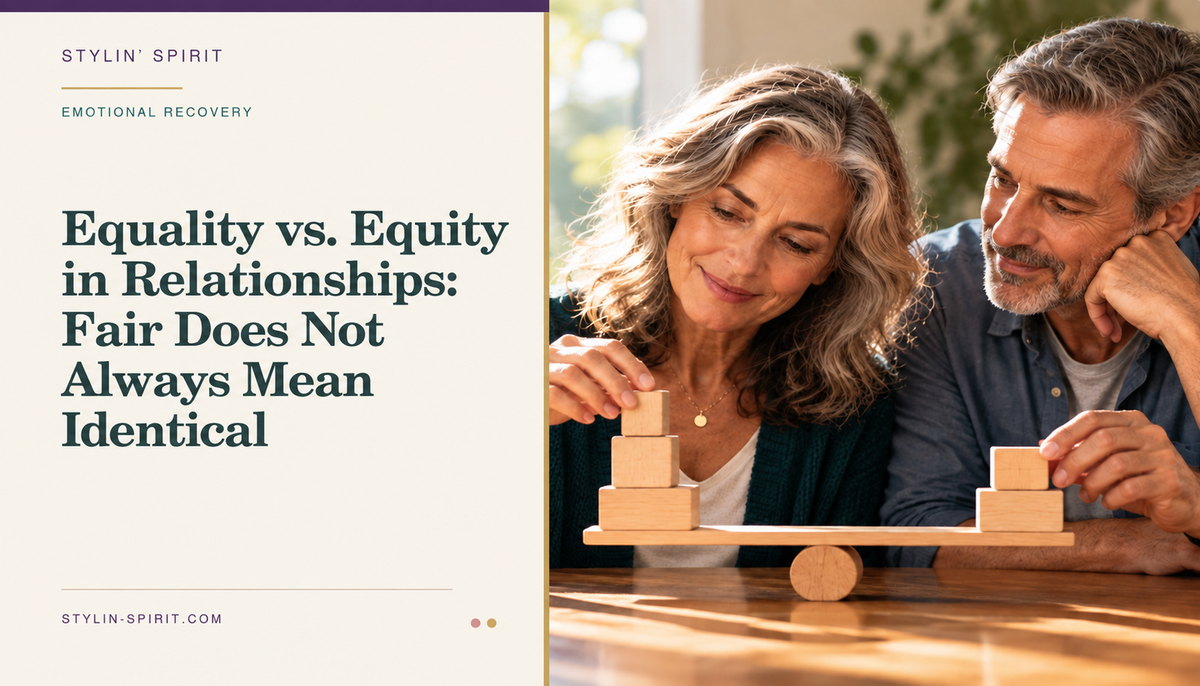 Stylin’ Spirit hero image for Equality vs. Equity in Relationships: Fair Does Not Always Mean Identical.