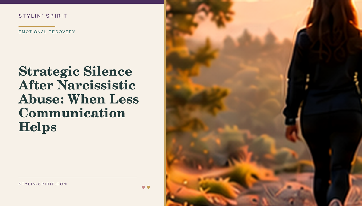 Stylin’ Spirit hero image for Strategic Silence After Narcissistic Abuse: When Less Communication Helps.