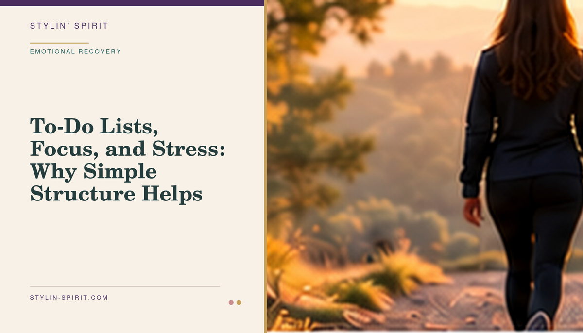 Stylin’ Spirit hero image for To-Do Lists, Focus, and Stress: Why Simple Structure Helps.