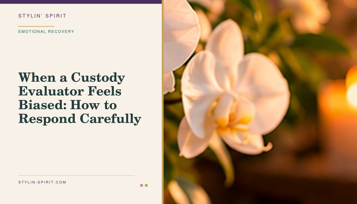 Stylin’ Spirit hero image for When a Custody Evaluator Feels Biased: How to Respond Carefully.