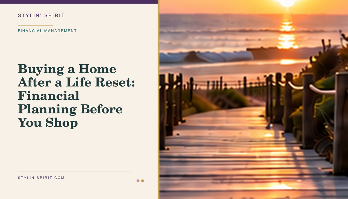 Stylin’ Spirit hero image for Buying a Home After a Life Reset: Financial Planning Before You Shop.