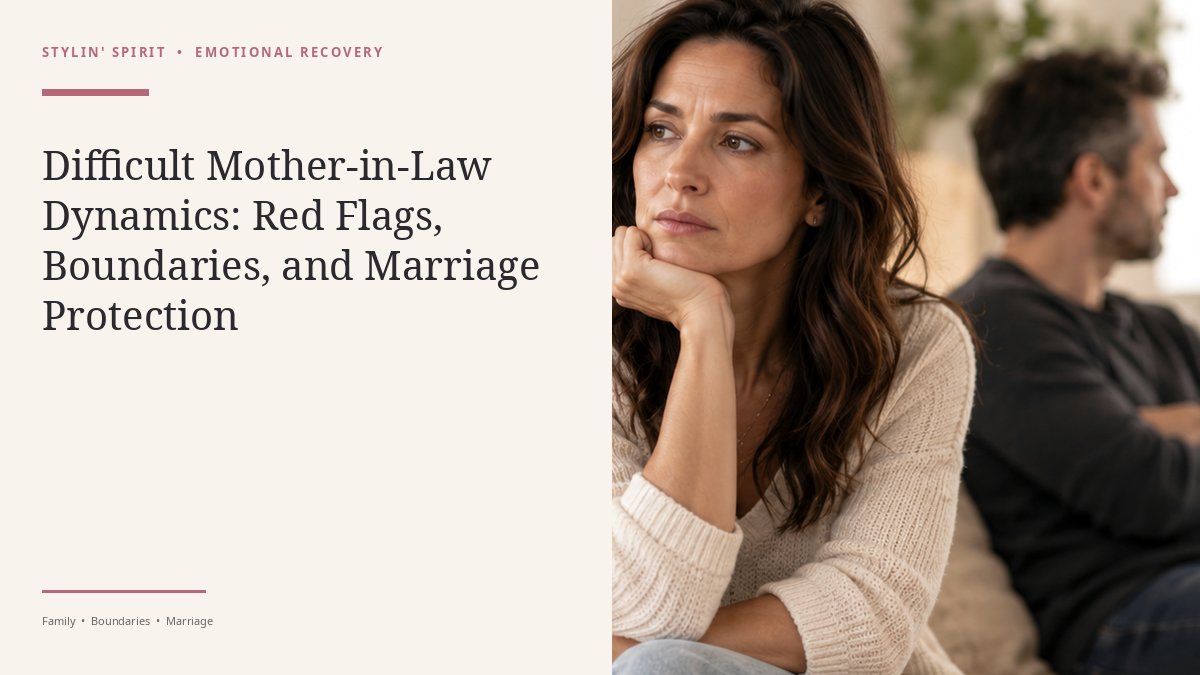 Stylin’ Spirit hero image for Difficult Mother-in-Law Dynamics: Red Flags, Boundaries, and Marriage Protection.