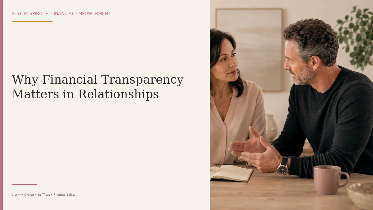 A couple reviewing plans together, representing transparency, shared information, and informed financial decisions.