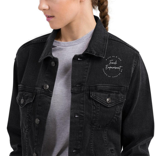 Unisex denim jacket - Female Empowerment - Stylin Spirit
