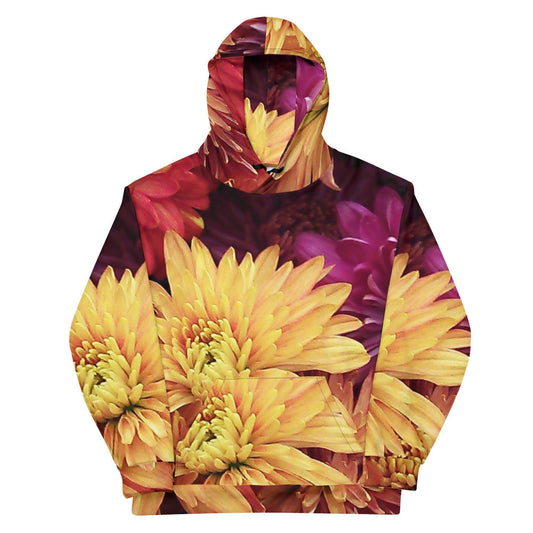 Unisex Hoodie - Fall Flowers - Stylin Spirit