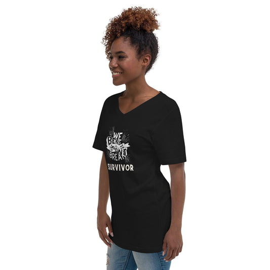 Unisex Short Sleeve V-Neck T-Shirt - Survivor - Stylin Spirit