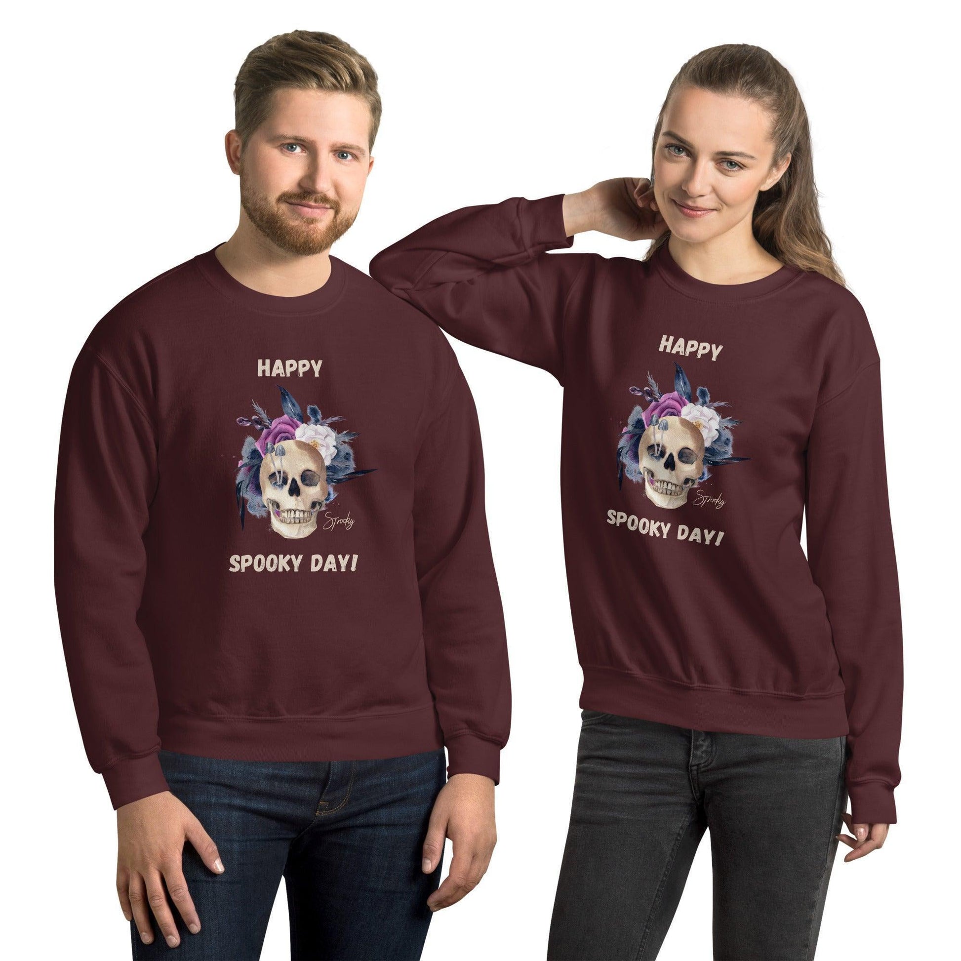 Unisex Sweatshirt - Happy Spooky Day - Stylin Spirit