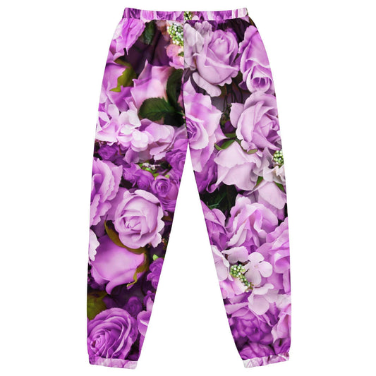 Unisex track pants - Lavender Flowers - Stylin Spirit