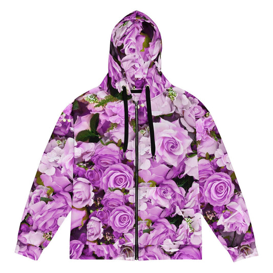 Unisex zip hoodie - Lavender Flowers - Stylin Spirit