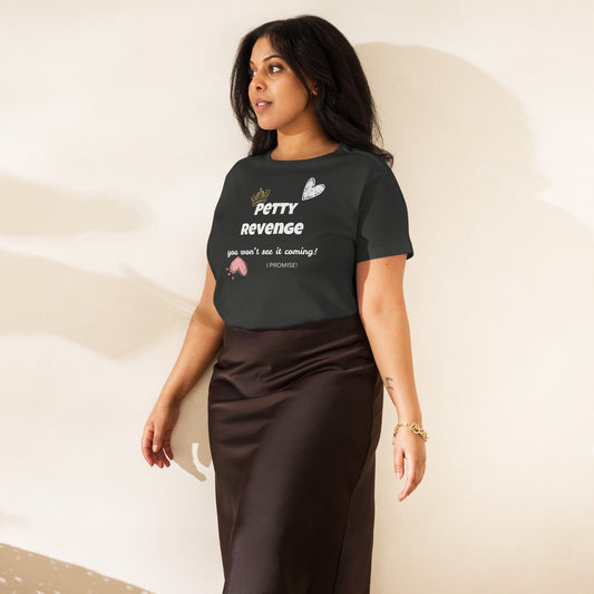 Women’s high - waisted t-shirt - Petty Revenge - Stylin Spirit